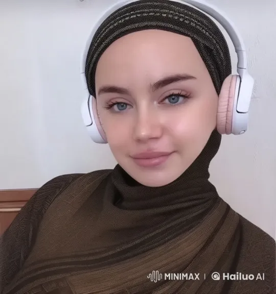 Live2D Hijabi Fashion Transformation – AI Generated Video | Hailuo AI