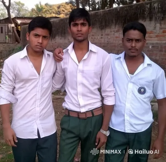 Young Men in School Uniforms Engage in Playful Fight – AI Generated Video | Hailuo AI