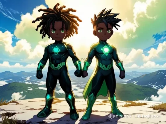 Superheroes Engage in Explosive Combat on Cliff – AI Generated Video | Hailuo AI