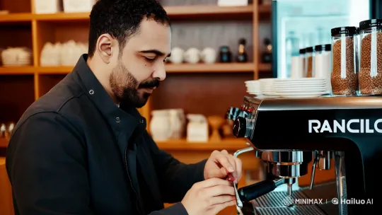 Craftsman's Dedication: Repairing a Rancilio Machine – AI Generated Video | Hailuo AI