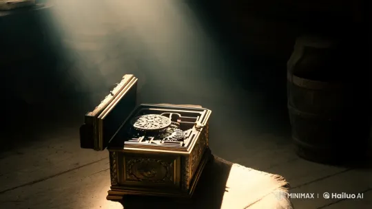 Forgotten Music Box: A Dance of Light and Memory – AI Generated Video | Hailuo AI