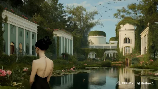 Serene Garden Walk: A Tranquil Escape – AI Generated Video | Hailuo AI