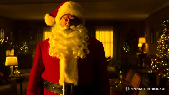 Santa's Secret: A Woman Revealed in Festive Transformation – AI Generated Video | Hailuo AI