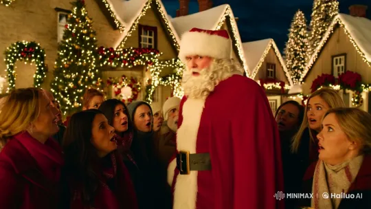 Emma Watson Revealed as Female Santa in Stunning Transformation – AI Generated Video | Hailuo AI