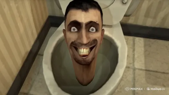 Toilet Gun Surprise: AK-47 Fires in Dim Bathroom – AI Generated Video | Hailuo AI