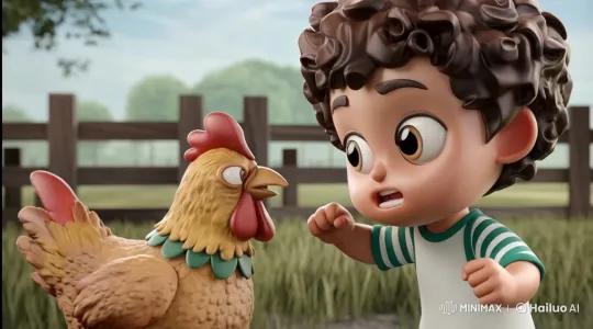 Cute Intense Fight: Boy vs. Dog in Live2D Animation – AI Generated Video | Hailuo AI