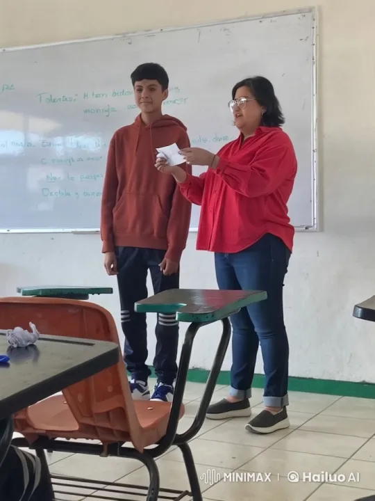 Girl Kisses Boy in Animated Classroom Setting – AI Generated Video | Hailuo AI