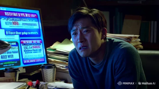 Defeated Man Struggles with Failed Sales in Disheveled Office – AI Generated Video | Hailuo AI