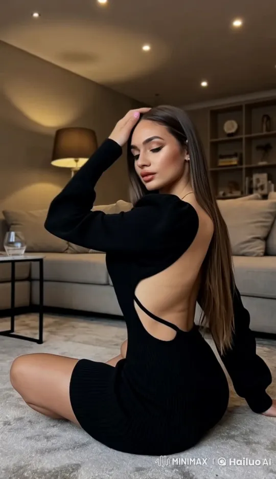 Cozy Living Room Scene with Graceful Woman – AI Generated Video | Hailuo AI