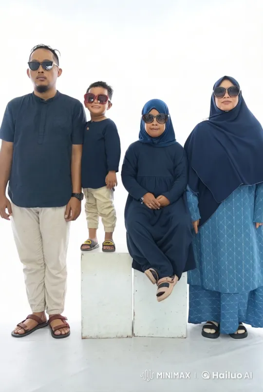 Family Performs Kung Fu in Colorful Coordination – AI Generated Video | Hailuo AI