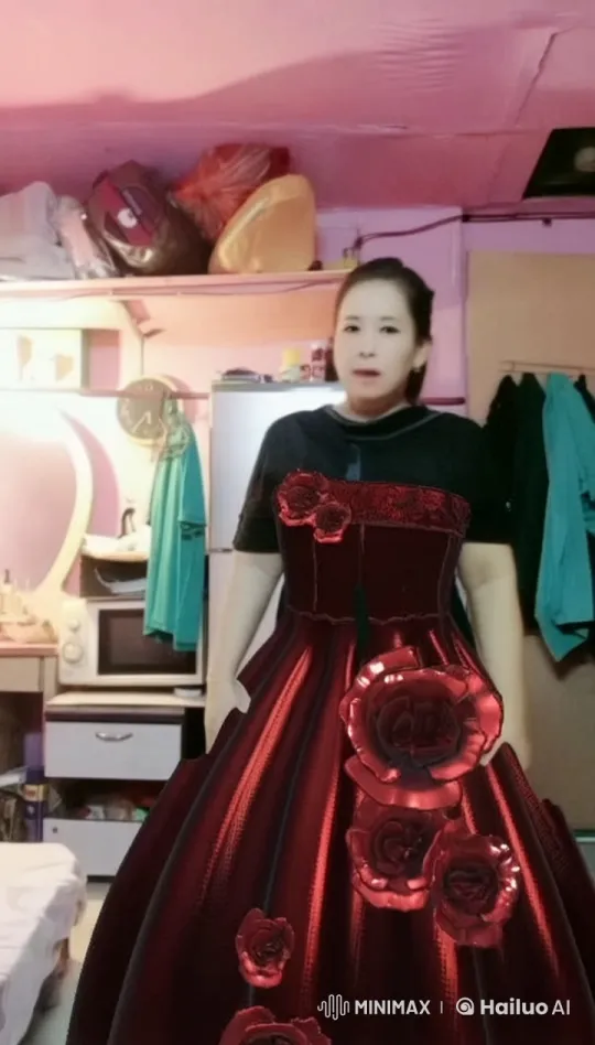 Live2D Animation: Ballroom Gown Kungfu Performance – AI Generated Video | Hailuo AI