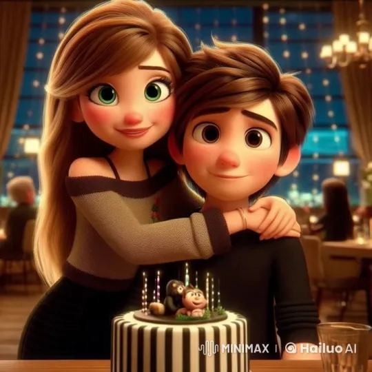 Animated Girl Discusses Anger in Birthday Setting – AI Generated Video | Hailuo AI
