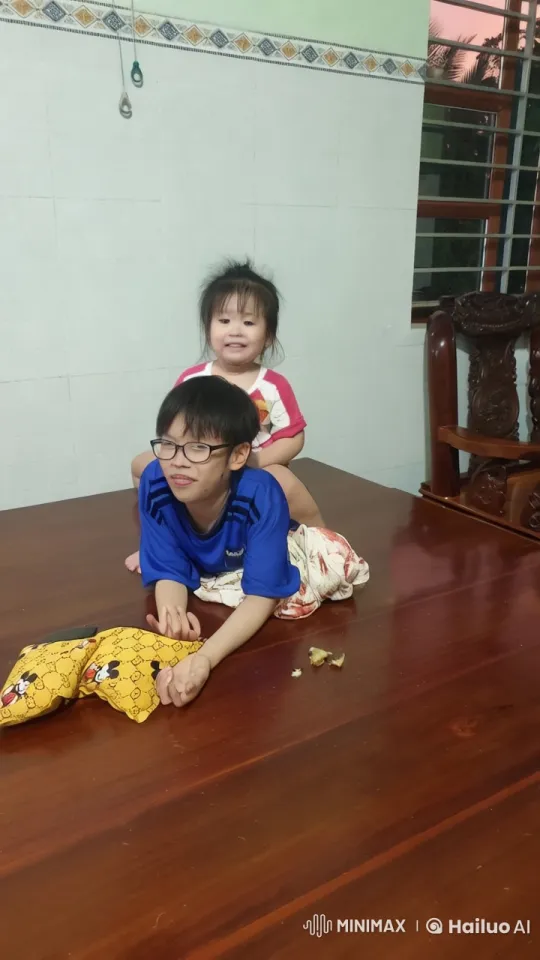 Children's Playful Kungfu Fight on Table – AI Generated Video | Hailuo AI