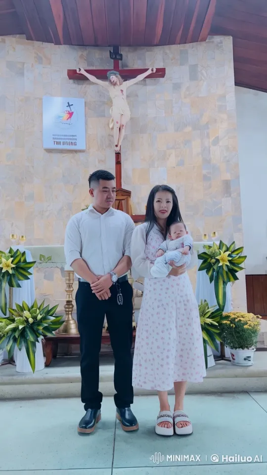 Family Performs Kungfu in Serene Church Setting – AI Generated Video | Hailuo AI