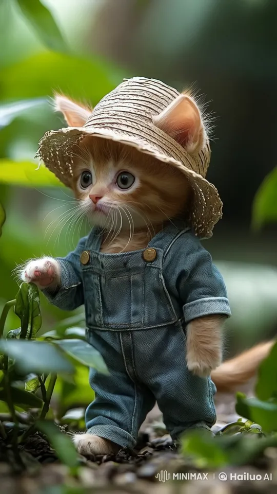 Cute Kittens Overcome Dinosaur with Unity and Strategy – AI Generated Video | Hailuo AI