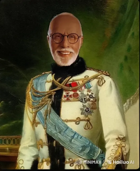 Regal Figure Enjoying Cigar and Wine in Opulent Setting – AI Generated Video | Hailuo AI