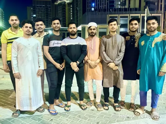 Young Men in Urban Night Setting with Diverse Attire – AI Generated Video | Hailuo AI