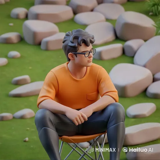 Minion Surprises Seated Person with Banana in Outdoor Scene – AI Generated Video | Hailuo AI