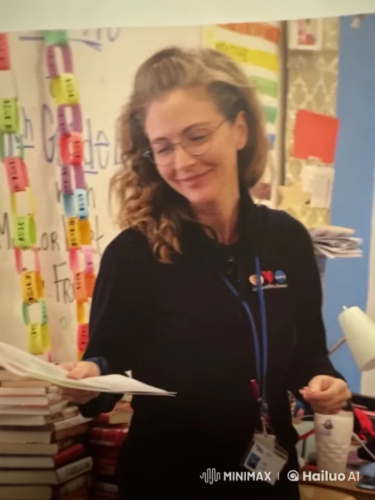 Woman in Classroom Unbuttons Top Subtly – AI Generated Video | Hailuo AI