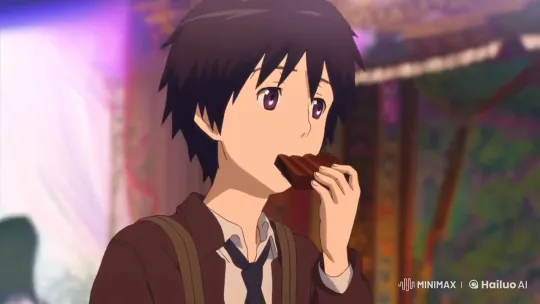 Boy Savors Chocolate in Animated Scene – AI Generated Video | Hailuo AI