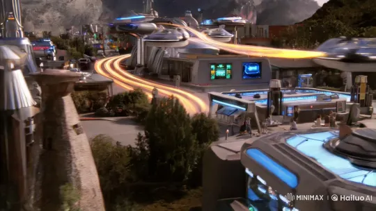 Futuristic Hill Valley Panorama in 'Back to the Future Part II' – AI Generated Video | Hailuo AI