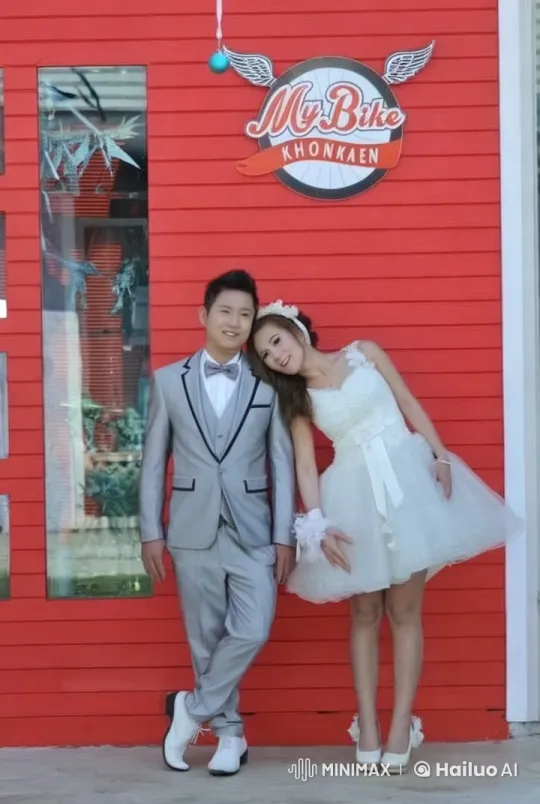Wedding Attire Couple's Live2D Martial Arts Adventure – AI Generated Video | Hailuo AI