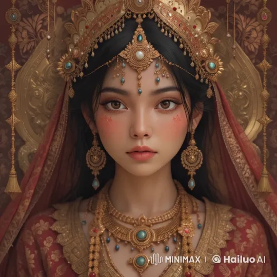 Opulent Traditional Attire Displayed in Live2D Animation – AI Generated Video | Hailuo AI