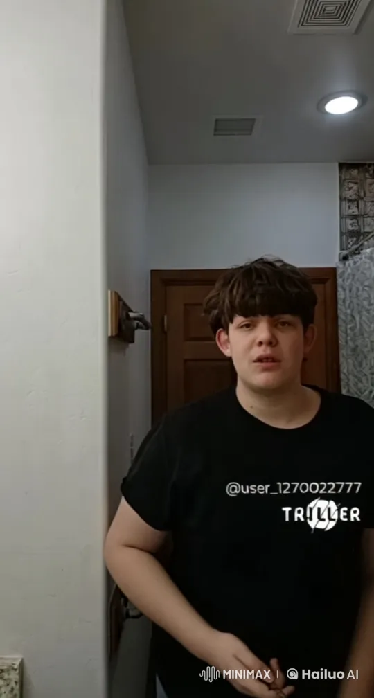 Young Man Surprised by Green Slime Explosion in Bathroom – AI Generated Video | Hailuo AI