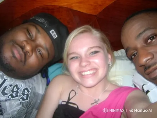 Affectionate Trio in Intimate Bed Scene – AI Generated Video | Hailuo AI