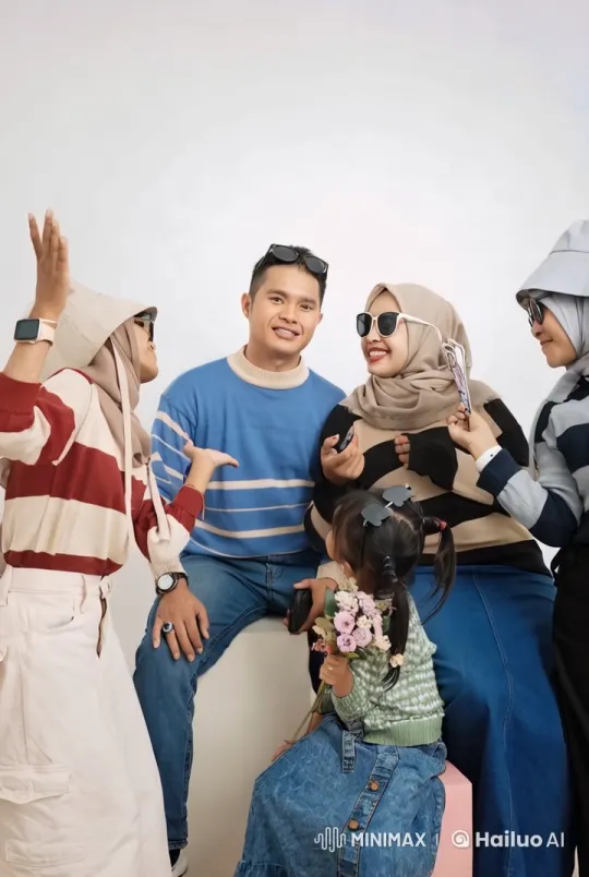 Family's Joyful Kungfu Play in Casual Setting – AI Generated Video | Hailuo AI