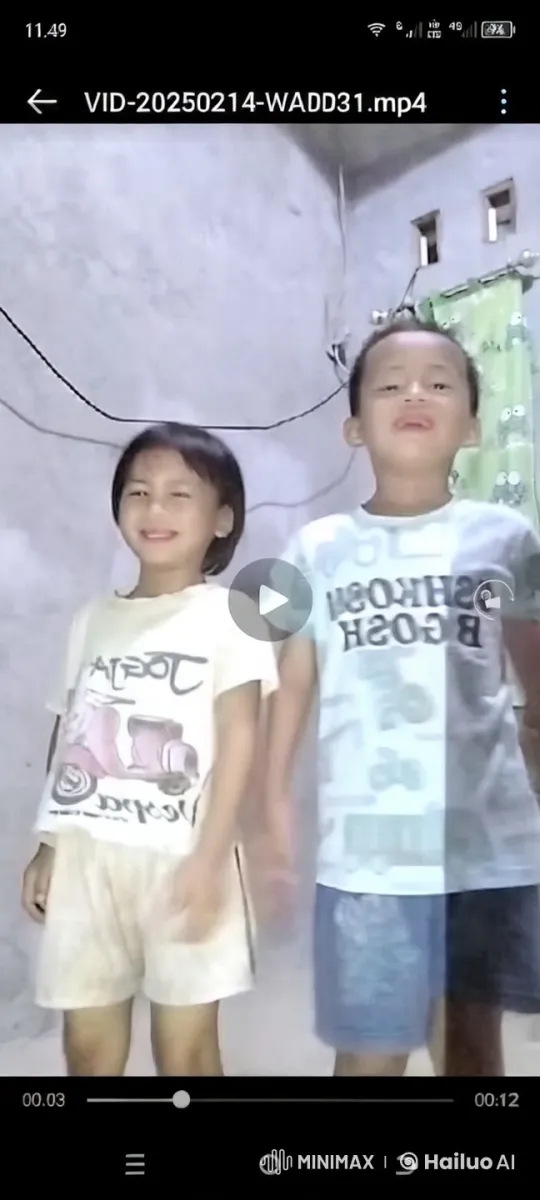 Children Practicing Kung Fu in Minimalist Room – AI Generated Video | Hailuo AI