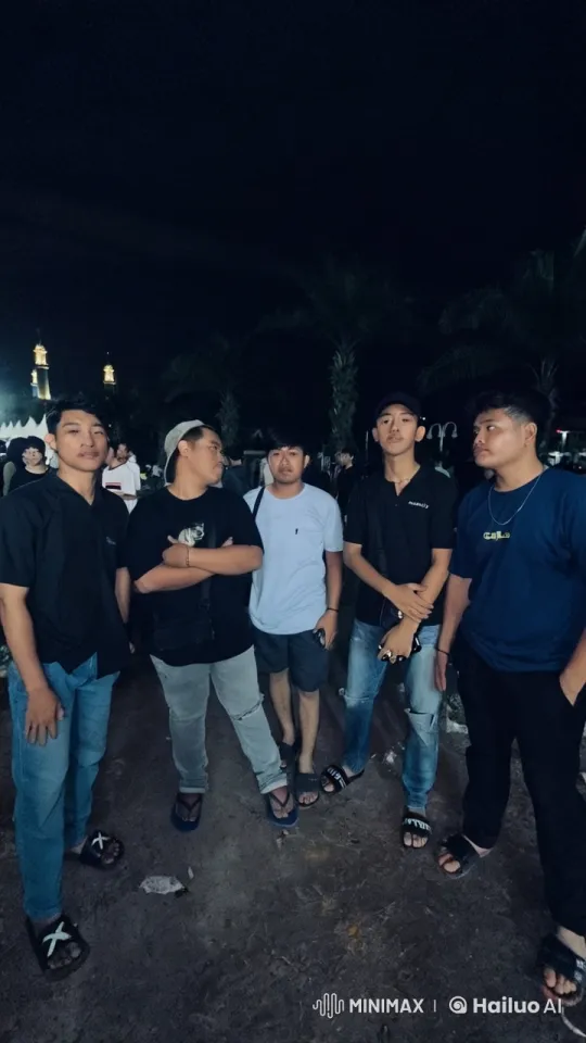 Nighttime Kungfu Performance by Young Men – AI Generated Video | Hailuo AI