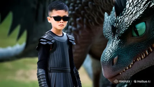 Medieval Boy Bonding with Majestic Dragon – AI Generated Video | Hailuo AI