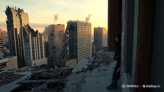 Post-Apocalyptic Survival: Haunting Urban Landscape – AI Generated Video | Hailuo AI