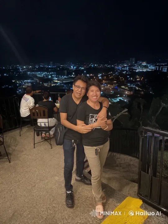 Casual Balcony Fight with Night City Lights Background – AI Generated Video | Hailuo AI