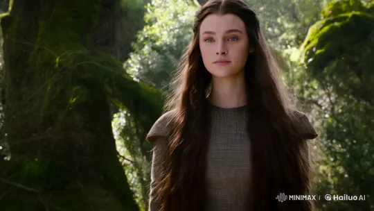 Lyanna Stark's Captivating Presence in Lush Setting – AI Generated Video | Hailuo AI