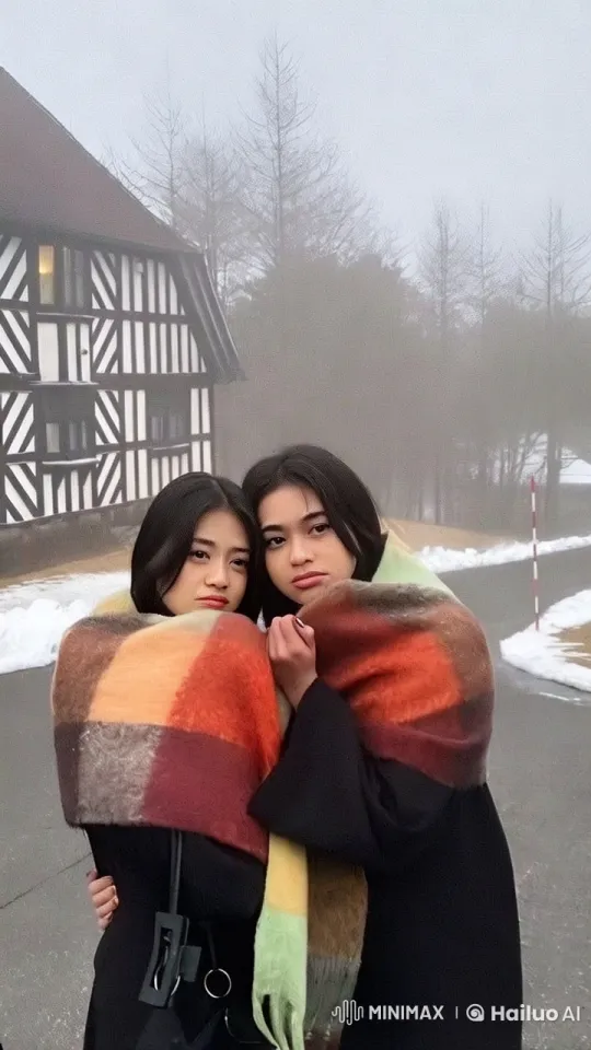 Live2D Animated Kungfu Fight in Misty Winter Setting – AI Generated Video | Hailuo AI