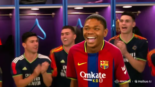 Young Athlete Celebrates, Encounters with Messi and Ronaldo – AI Generated Video | Hailuo AI