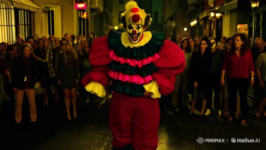 Taylor Swift Unveiled as Killer Clown in Stunning Transformation Scene – AI Generated Video | Hailuo AI
