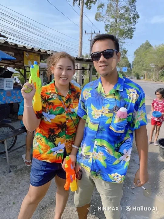 Colorful Hawaiian Shirted Duo in Live2D Kung Fu Fight – AI Generated Video | Hailuo AI