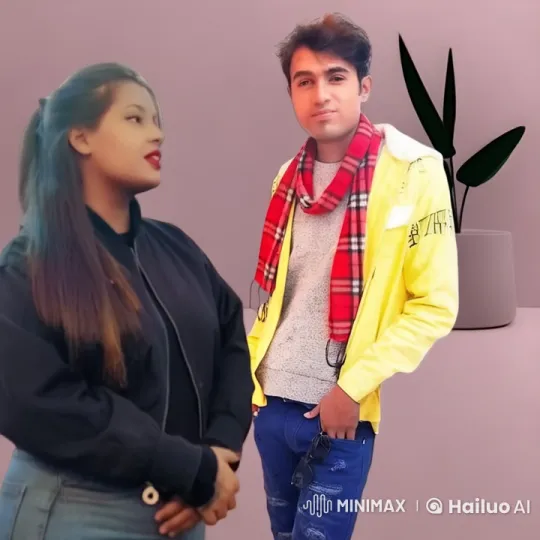 Two Characters Embrace in a Minimalist Setting – AI Generated Video | Hailuo AI