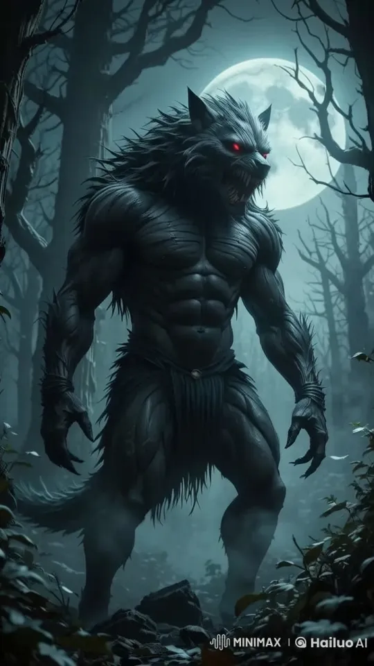 Title: Mystic Forest: The Night of the Werewolf – AI Generated Video | Hailuo AI