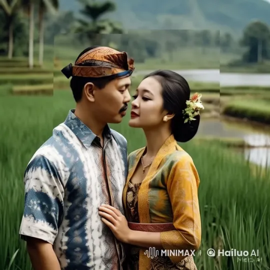 Couple Embraces in Serene Rice Fields – AI Generated Video | Hailuo AI
