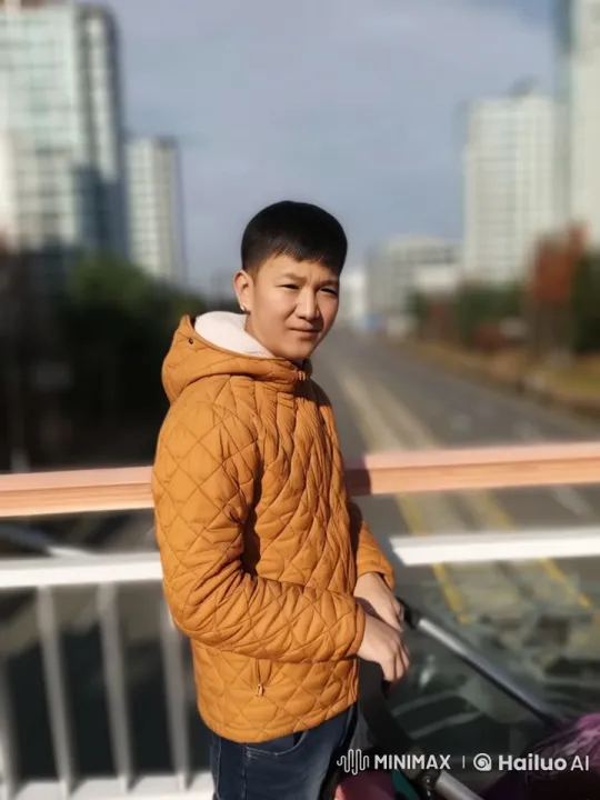 Boy and Dog Enjoy Autumn Walk in Seoul's Urban Beauty – AI Generated Video | Hailuo AI