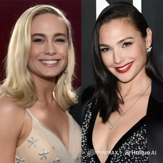 Celebrity Rumor: Gadot, Larson's Fictional Kiss – AI Generated Video | Hailuo AI