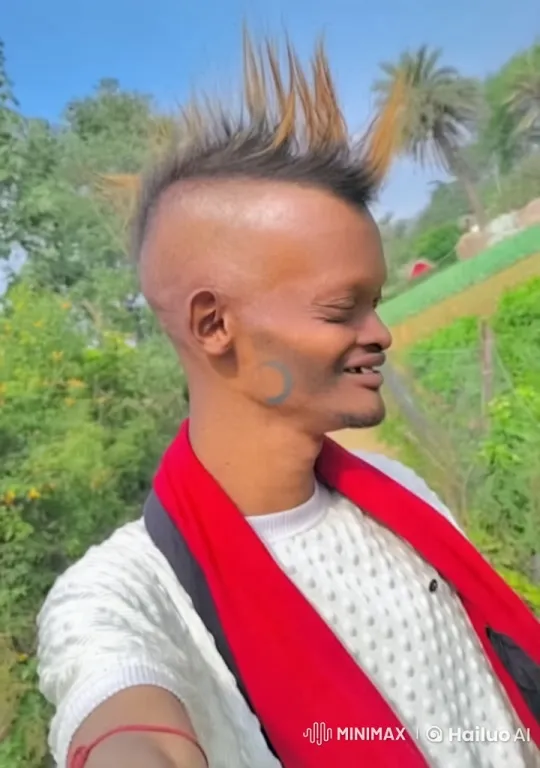 Vibrant Individual in Lush Green Setting with Live2D Effects – AI Generated Video | Hailuo AI
