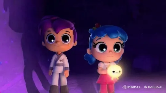 Lost Cat: Blue-Haired Girl and Purple-Haired Boy in Search – AI Generated Video | Hailuo AI