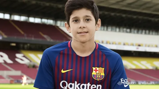 Barcelona Player at Camp Nou Stadium – AI Generated Video | Hailuo AI