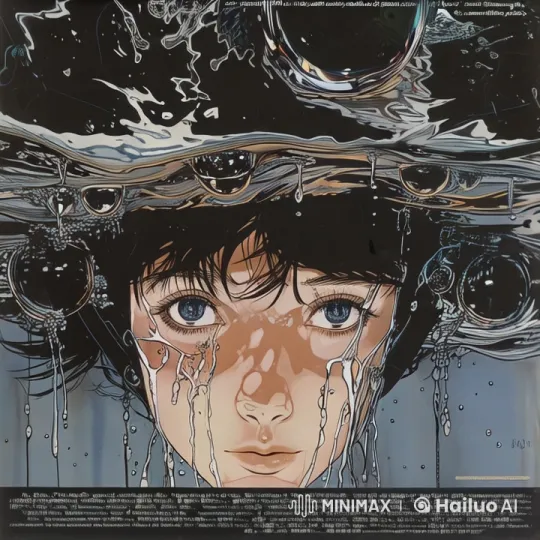 1980s Anime Aesthetic: Female Character's Surreal Descent – AI Generated Video | Hailuo AI