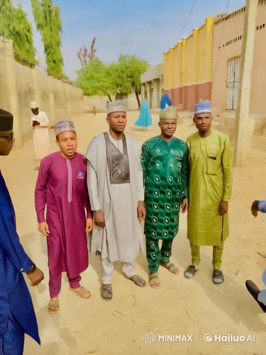 Traditional Attire Men Chatting on Sandy Street – AI Generated Video | Hailuo AI
